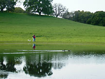 Couples at pond on Pleasanton Ridge